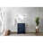 24 In. W X 20 D Navy Blue Bath Vanity With White Quartz Surface, Faucet, 18 Mirror - And Scratch & Stain For A Fascinating Experience Relaxing