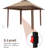 13X13ft Outdoor Pop Up Gazebo, Height Adjustable Pop Up Tent Gazebo With Mesh Cover-110771500