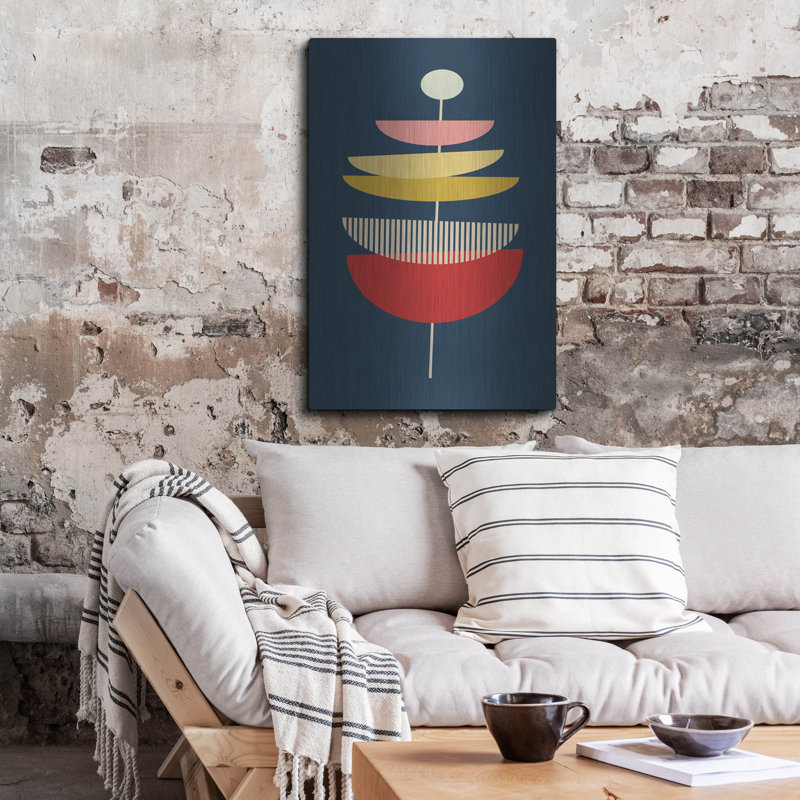 «George Mid Century Modern 5» par Gary Williams, art mural en métal George George, H 36 po x l 24 po