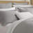 3 Piece Cotton Quilt Set Light Gray-130471460