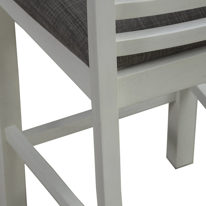 Luz Upholstered Counter Height Dining Chair, White