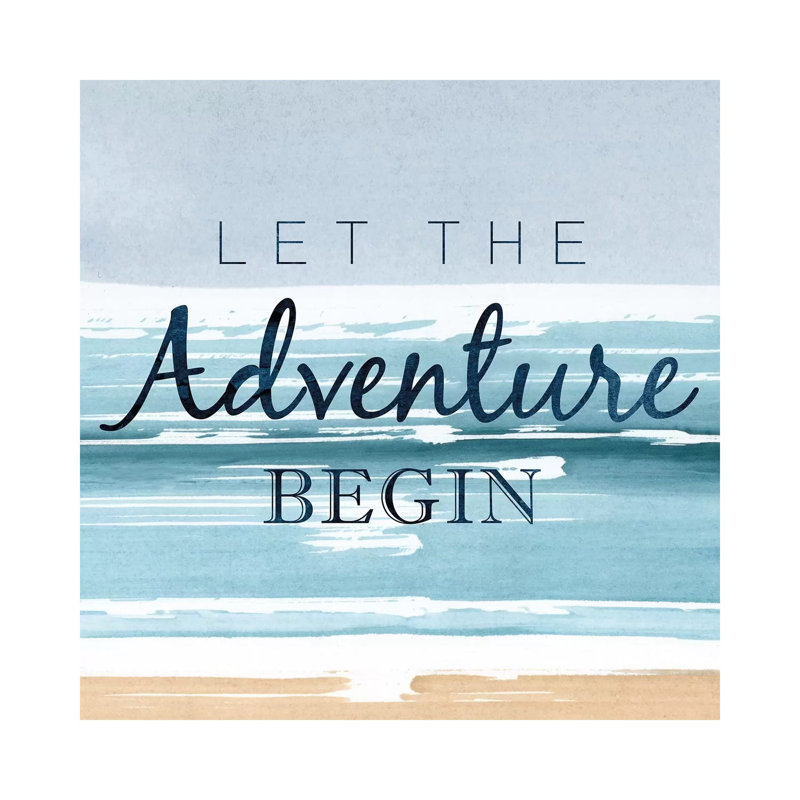 Let The Adventure Begin by PI Studio - Wrapped Canvas Print, 30.48 cm H x 30.48 cm W