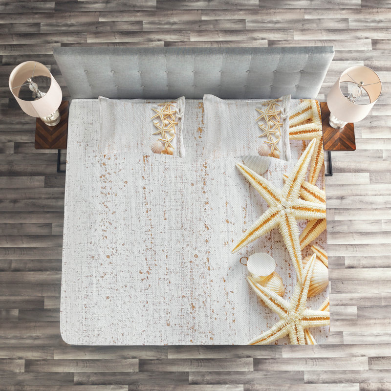 Seashells Coastal Coverlet