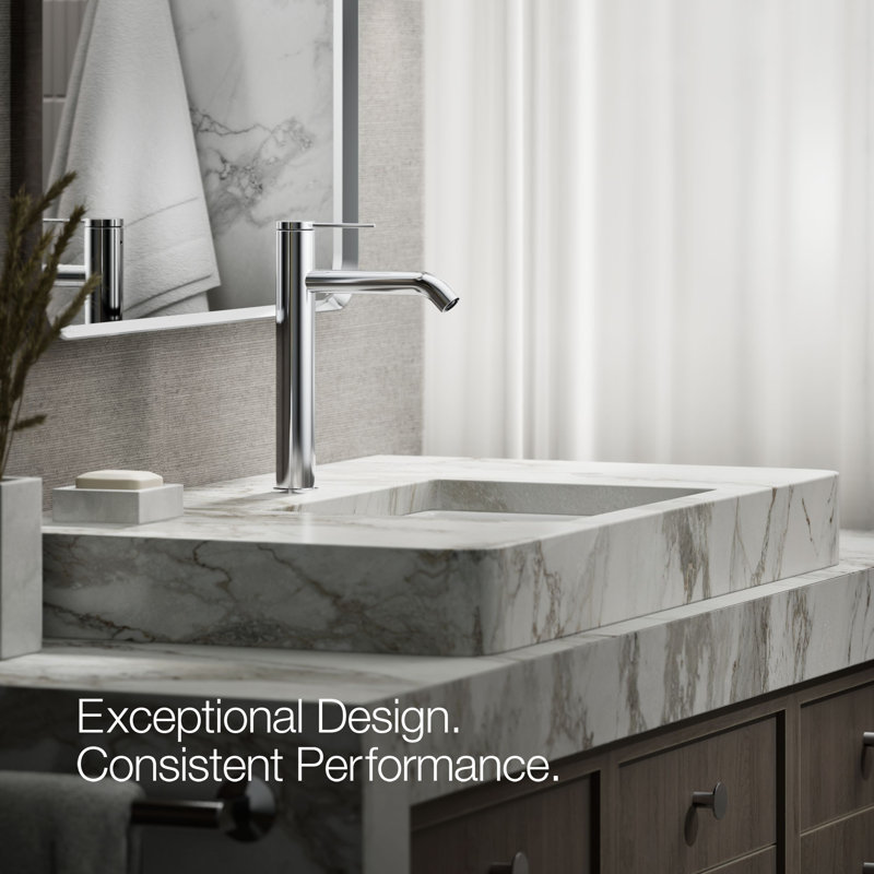 Components Single-Handle Bathroom Sink Faucet, Polished Chrome