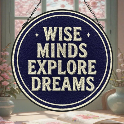 Panneau de vitrail Wise Dream Mind