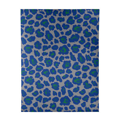 Imprimé animal gris/bleu/vert Tapis décoratif