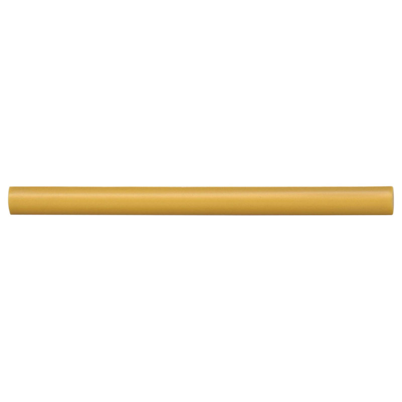 Reine 0.5" x 8" Ceramic Jolly Milter Edge Trim Border Tile, Golden