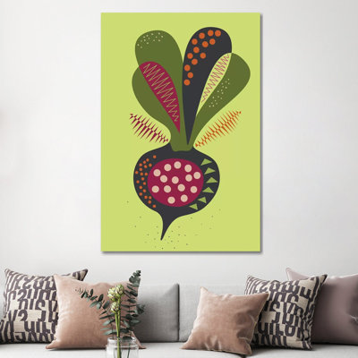 Beetroot by Flatowl - Wrapped Canvas Print