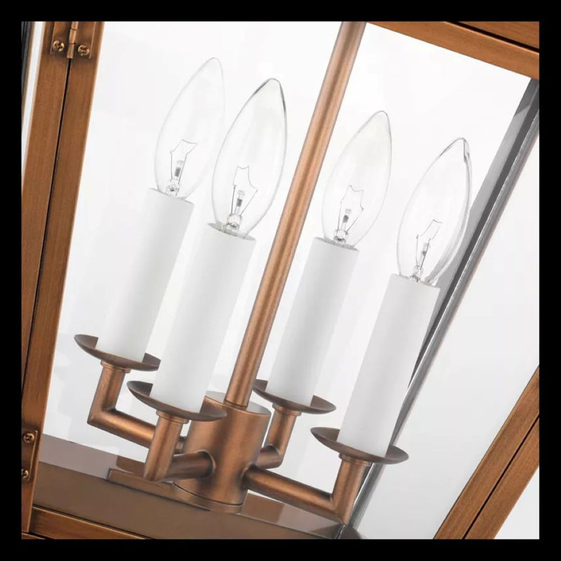 4 - Light Outdoor Pendant, Natural Copper