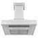 ZLINE 36 in. Designer Series Ducted Wall Mount Range Hood in Satin Steel with Mirror Accents