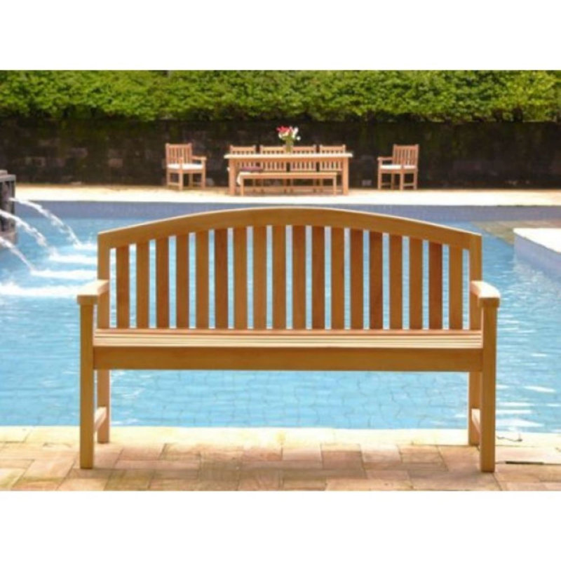 Oakhill Solid Wood Teak Outdoor Bench