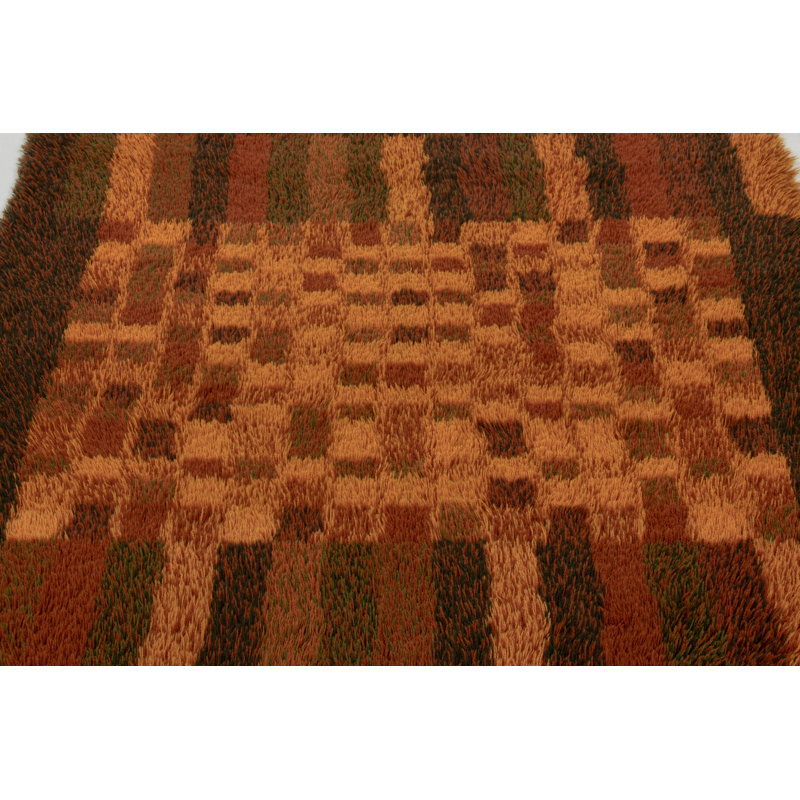 Scandinavian One-of-a-Kind 4'7x6'7 Hand Knotted Area Rug