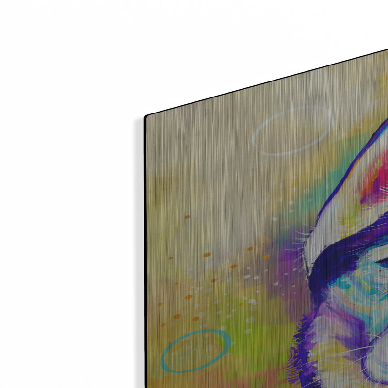 «Pop Art Siberian Husky» par les affiliés Furbaby, H 36 po x l 24 po