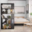 Eslow 188 cm H x 100 cm W Room Divider Bookcase-1355265892-1558259251