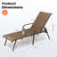 Ensemble de chaises longues d'extérieur en métal (ensemble de 4)-109048483