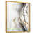 Toile avec cadre flottant or