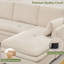  Canapé modulaire modulaire avec méridienne, Coussin double couche profond et confortable-128968748-128968753