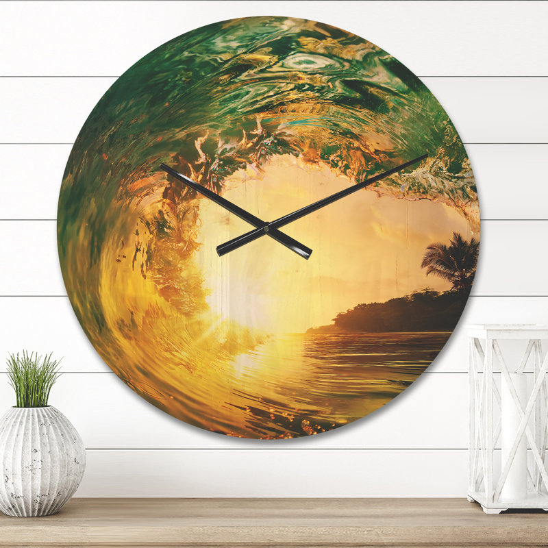 Horloge murale Ocean Waves Falling Down IV, Petit