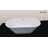 67"L x 29.5"W Oval Freestanding Soaking Acrylic Bathtub with Pop Up Drain and Overflow Hole-125397150