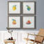 Happy Lemon - ensemble de 4 peintures sur toile encadrées-631679279-631679276