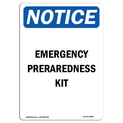 Emergency Preparedness Kit Sign