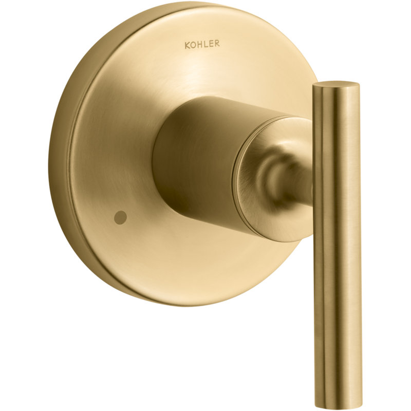 Purist Valve Trim with Lever Handle for Transfer Valve, Gold