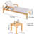 Outdoor Resort Style Chaise Lounge Outdoor Chaise Lounge Set with Table , Cushion Included