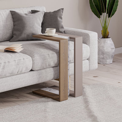 Madelyn Modern Compact C Shape Side Table