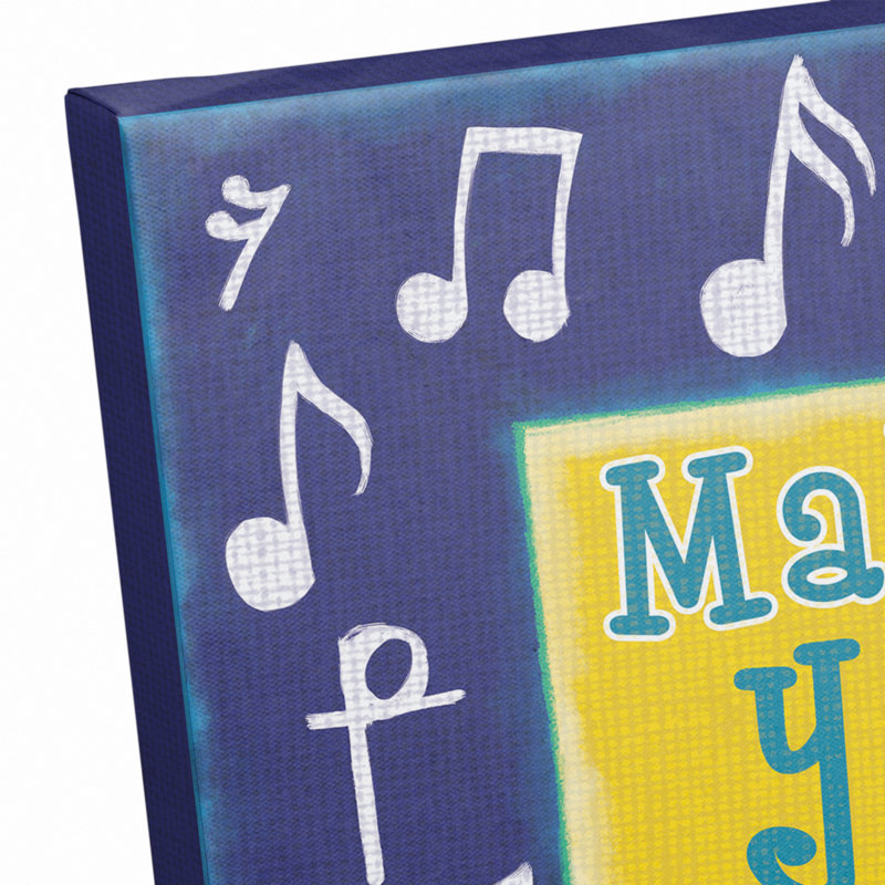 «Make Your Propre Music», art sur toile tendue, H 12 po x l 12 po x P 1,25 po