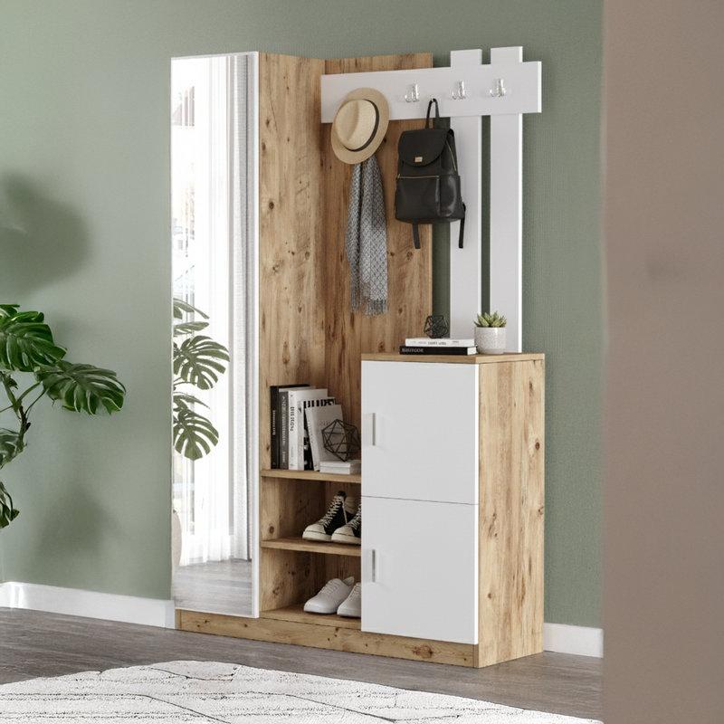 Arbre d'entrée Viviyana de 45 po de largeur avec rangement pour chaussures