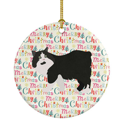 2.81'' Ceramic Animals Hanging Figurine Ornament