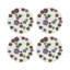 Sous-verres ronds en cuir végétalien Succulents-119015393