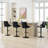 Swivel Upholstered Adjustable Height Bar Stool(Set of 4)-936313336