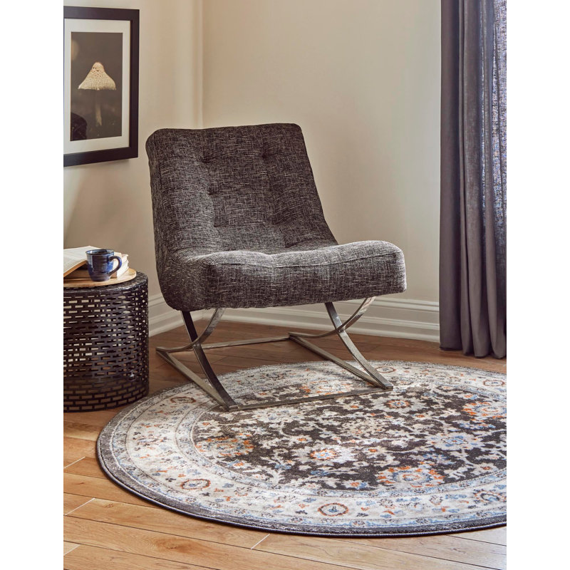 Arends Floral Indoor Rug, Round 3'