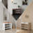 2-Tier Adjustable Shoe Cabinet,Upholstered Shoe Storage Bench With Cabinet-401155809