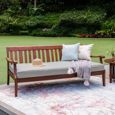 Dowling 69.5" Wide Outdoor Patio Daybed with Cushions by Three Posts