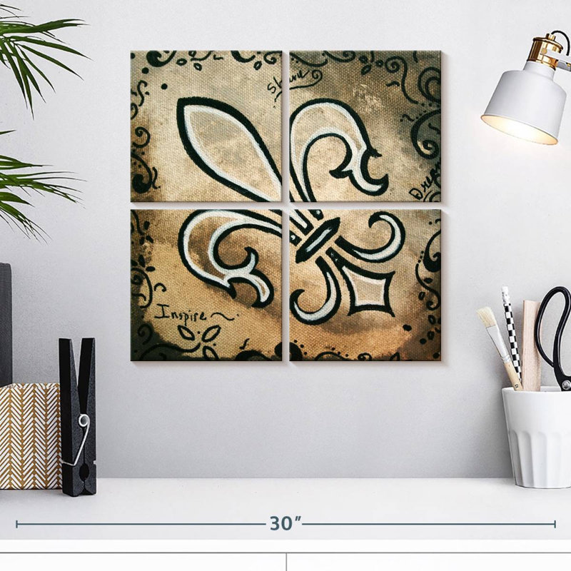 Kerner Fleur-De-Lis Shine, H 18 po x l 18 po