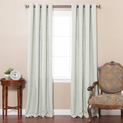 Paire de rideaux semi-transparents avec œillets Mak