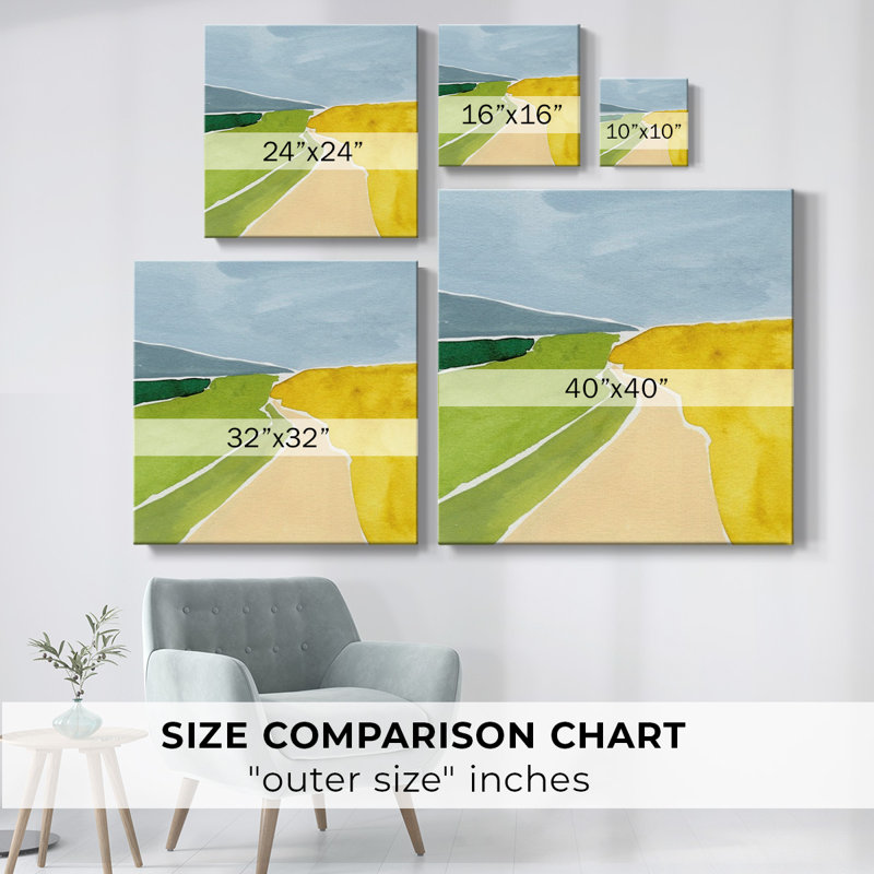 Toile tendue Distant Path III-Gallery, H 8 po x l 8 po x P 1,5 po