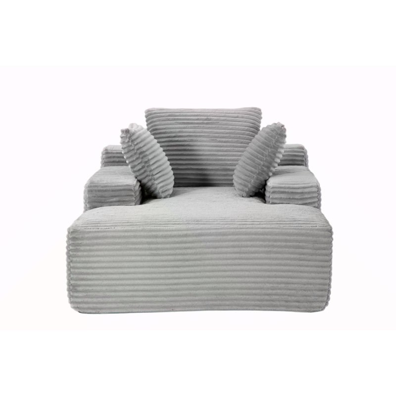 Méridienne surdimensionnée surdimensionnée Cozy Cloud Couch, Gris