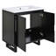 Meuble-lavabo sur pied simple avec plateau en résine Mummert-605453411