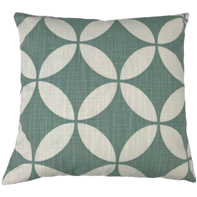 Coussin Asah, 26 po x 26 po, Brun