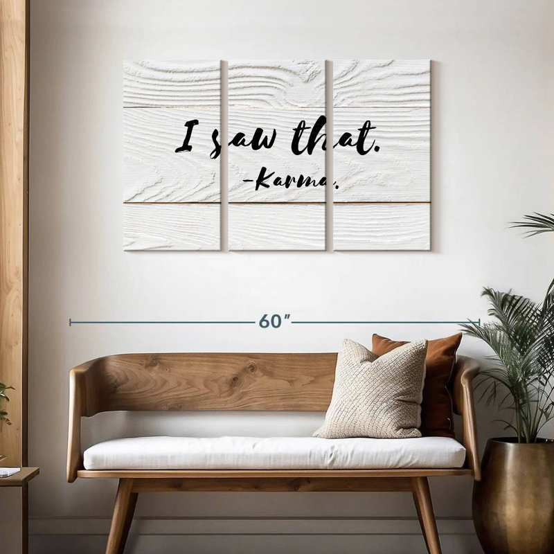 Tergel Karma Humor Typography, 28" H x 45" W