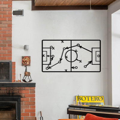 Stylish Decorative Metal Wall Accessory, Black, 26.8 x 15.0 inches | 100% Metal Construction, Thickness: 0.05 inches | Perfect for Home Décor, Office Spaces & Modern Interiors, Durable and Eye-Catching Design