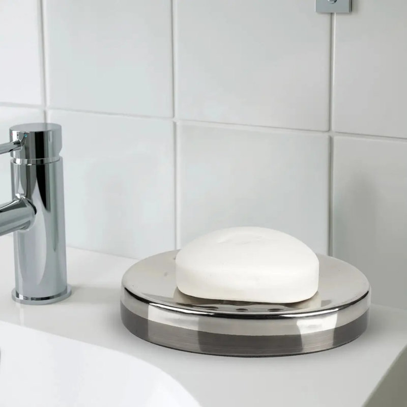 Porte-savon en acier inoxydable, finition dorée, pour comptoir de salle de bain, douche et cuisine