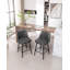 Tabouret de bar pivotant à 360 ° à hauteur de comptoir pour îlot de cuisine et pub (ensemble de 2)-423203851