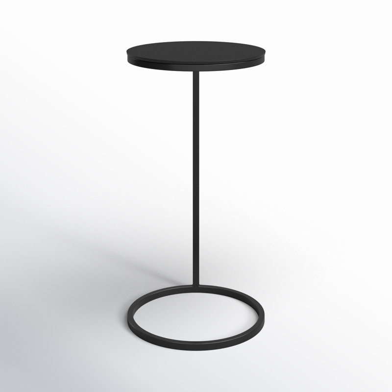 Addie End Table, Aged Black Top/Aged Black Base