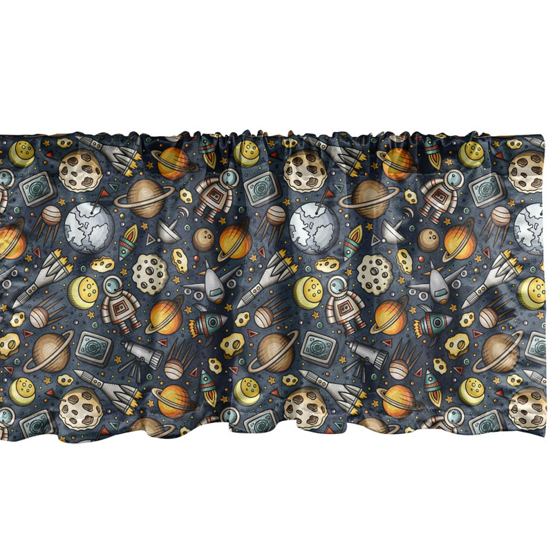 Multicolore motif cantonnière Ambesonne, L 54 po x L 12 po