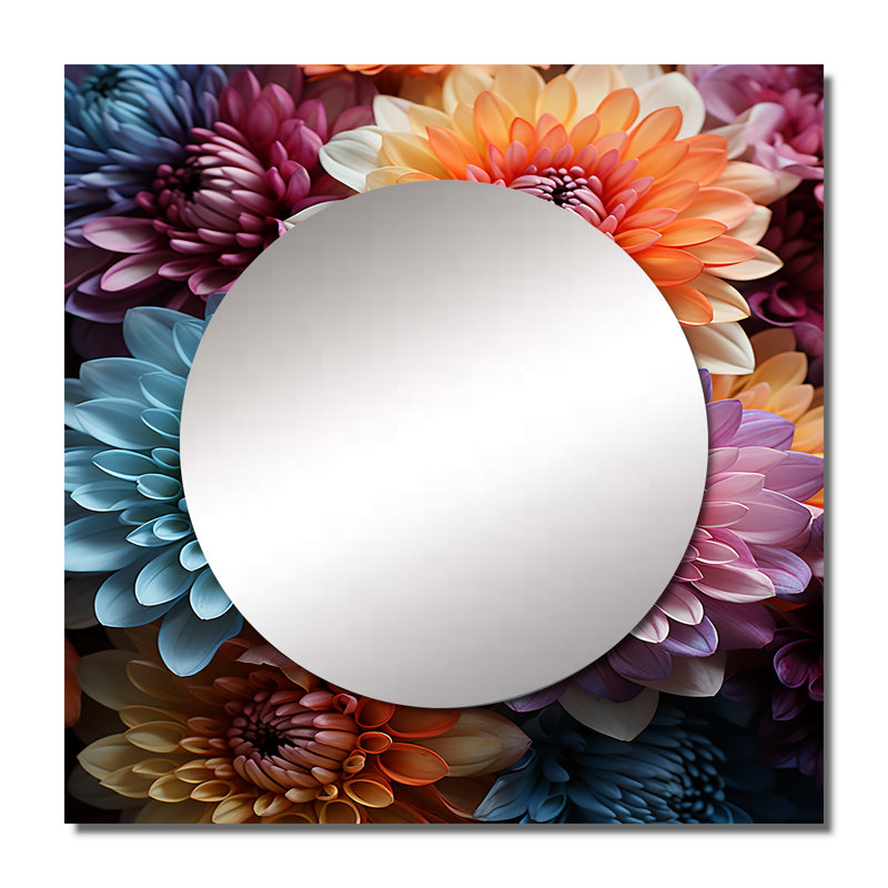 Jaivon - Miroir mural décoratif pour chambre à coucher Mums, 29 po x 29 po