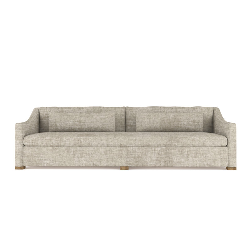Canapé Crosby, H 32,5 po x l 120 po x P 38 po, Patiné, Velours écrasé huître